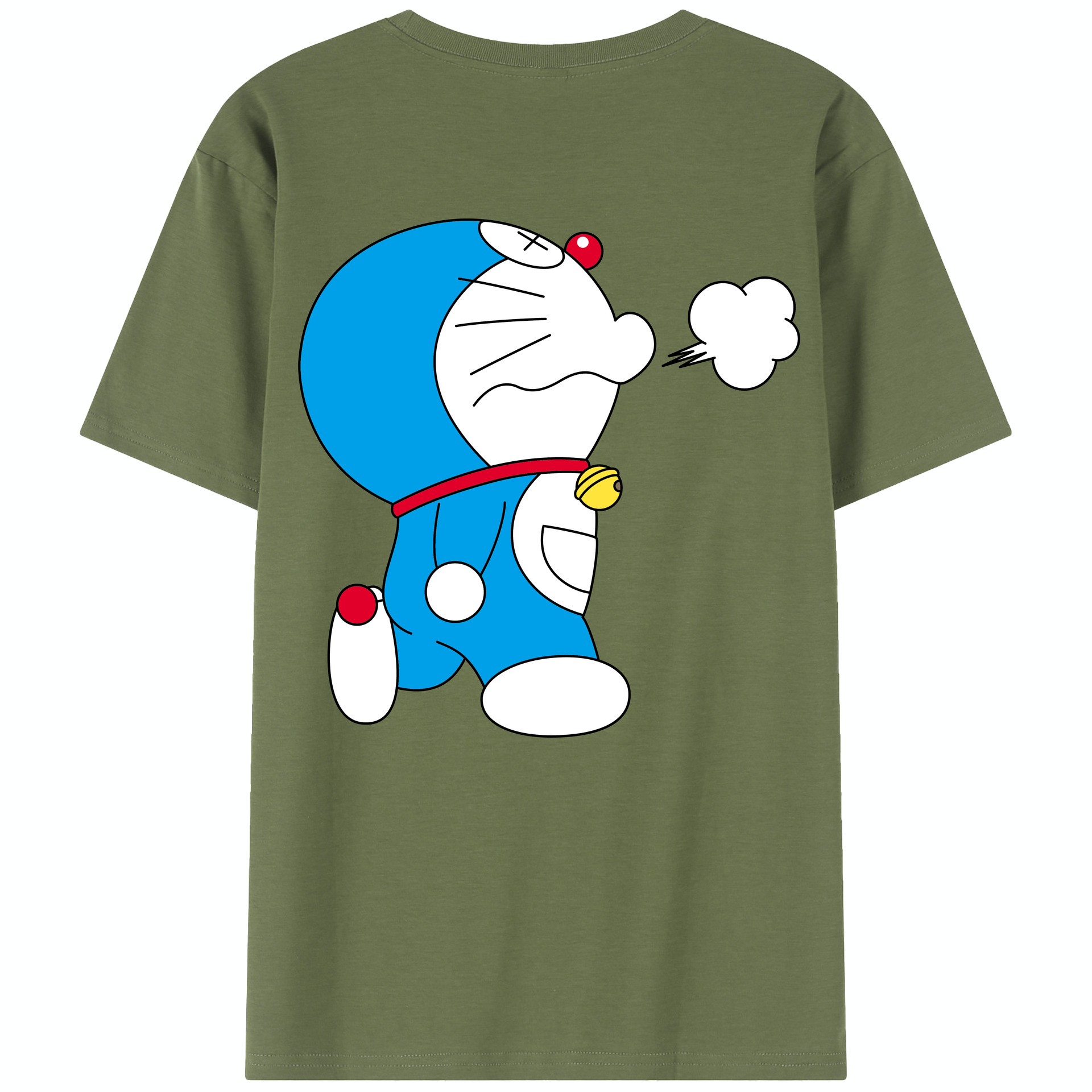 （画像用） ドラえもん Doraemon 綿100％半袖Tシャツ（背面プリント）